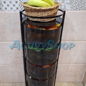 شاريو نوعية رائعة متعدد الإستعمالات للمطبخ أو للتزيين بـ 6 طوابق وعجلات