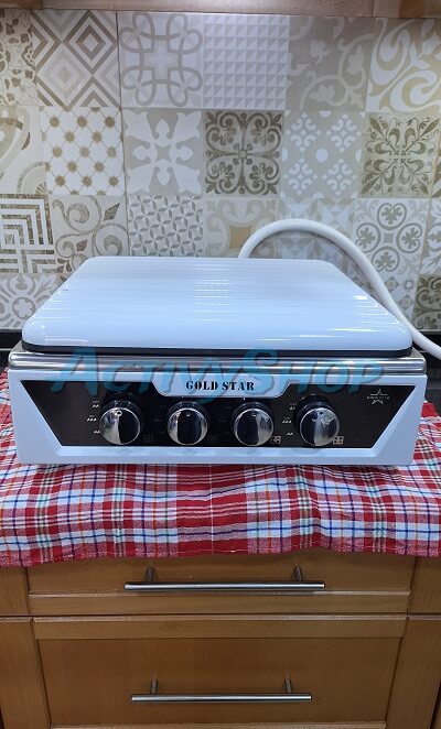 موقد ڨولد ستار بـ 4 شعلات قوية وتصميم عصري أبيض - الصورة 4